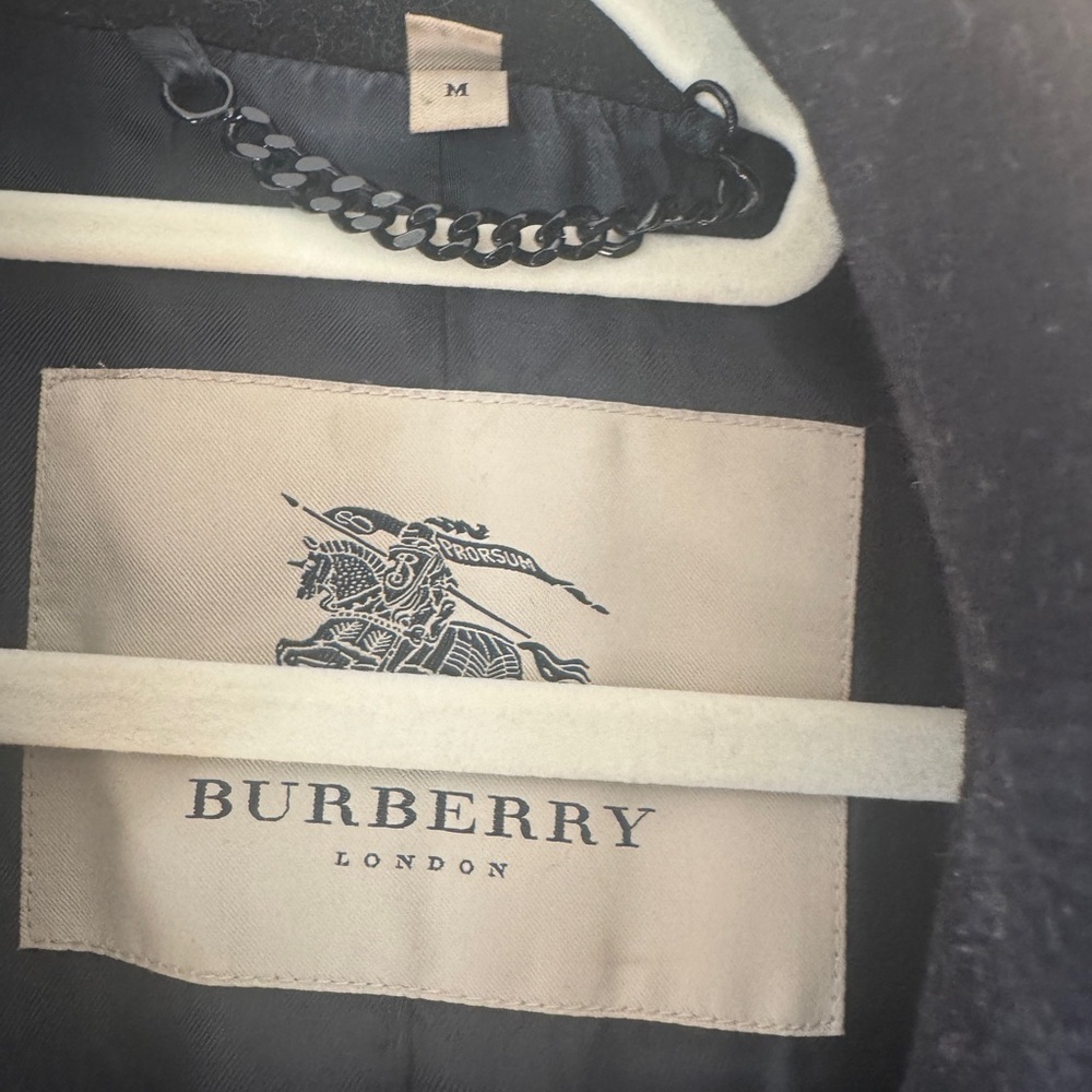 Burberry Women's Classic Black Peacoat - Picture 5 of 5